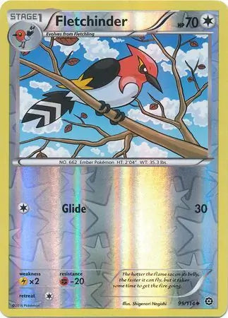 Fletchinder 95/114 (XY - Steam Siege)  - Reverse Holofoil | Good Games Adelaide SA