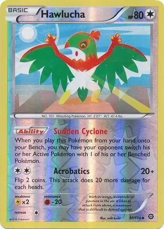 Hawlucha 97/114 (XY - Steam Siege)  - Reverse Holofoil | Good Games Adelaide SA