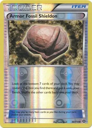 Armor Fossil Shieldon 98/114 (XY - Steam Siege)  - Reverse Holofoil | Good Games Adelaide SA