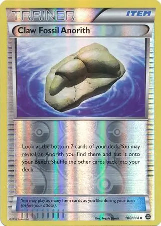 Claw Fossil Anorith 100/114 (XY - Steam Siege)  - Reverse Holofoil | Good Games Adelaide SA