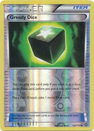 Greedy Dice 102/114 (XY - Steam Siege)  - Reverse Holofoil | Good Games Adelaide SA