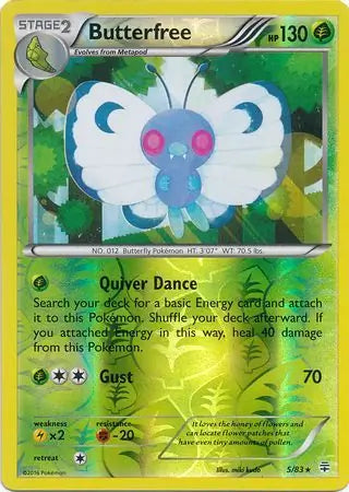 Butterfree 5/83 (Generations)  - Reverse Holofoil | Good Games Adelaide SA