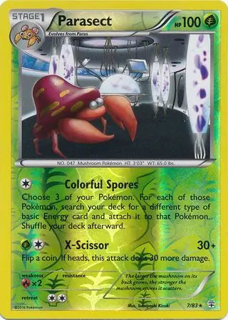 Parasect 7/83 (Generations)  - Reverse Holofoil | Good Games Adelaide SA
