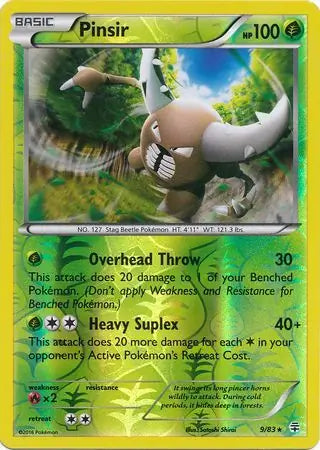 Pinsir 9/83 (Generations)  - Reverse Holofoil | Good Games Adelaide SA