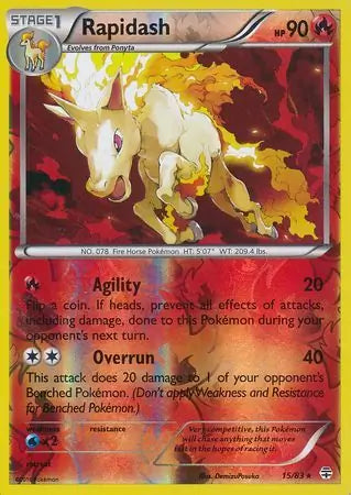 Rapidash 15/83 (Generations)  - Reverse Holofoil | Good Games Adelaide SA