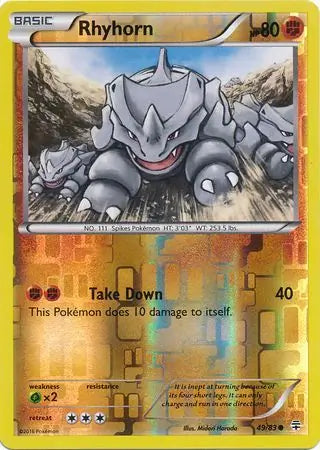 Rhyhorn 49/83 (Generations)  - Reverse Holofoil | Good Games Adelaide SA