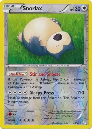 Snorlax 58/83 (Generations)  - Reverse Holofoil | Good Games Adelaide SA