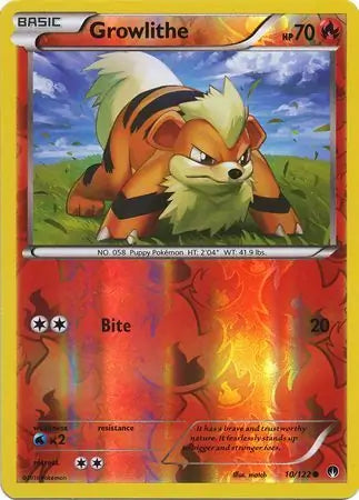 Growlithe 10/122 (XY - BREAKpoint)  - Reverse Holofoil | Good Games Adelaide SA