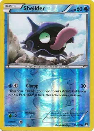 Shellder 23/122 (XY - BREAKpoint)  - Reverse Holofoil | Good Games Adelaide SA