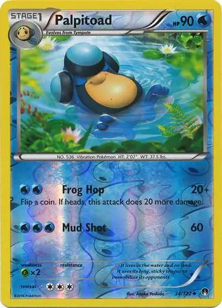 Palpitoad 34/122 (XY - BREAKpoint)  - Reverse Holofoil | Good Games Adelaide SA