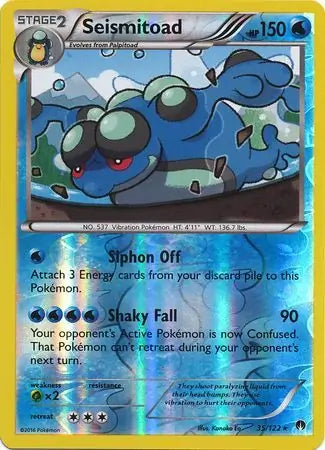 Seismitoad 35/122 (XY - BREAKpoint)  - Reverse Holofoil | Good Games Adelaide SA