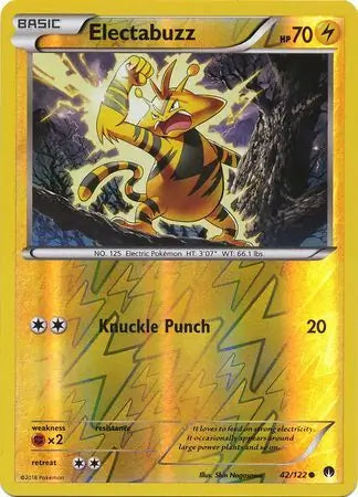 Electabuzz 42/122 (XY - BREAKpoint)  - Reverse Holofoil | Good Games Adelaide SA