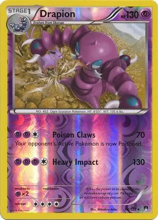 Drapion 54/122 (XY - BREAKpoint)  - Reverse Holofoil | Good Games Adelaide SA