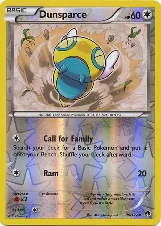 Dunsparce 90/122 (XY - BREAKpoint)  - Reverse Holofoil | Good Games Adelaide SA