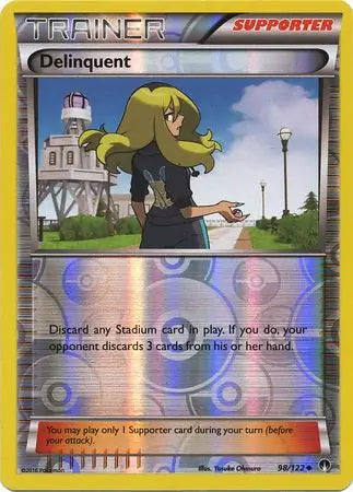 Delinquent 98/122 (XY - BREAKpoint)  - Reverse Holofoil | Good Games Adelaide SA