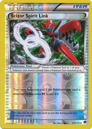 Scizor Spirit Link 111/122 (XY - BREAKpoint)  - Reverse Holofoil | Good Games Adelaide SA