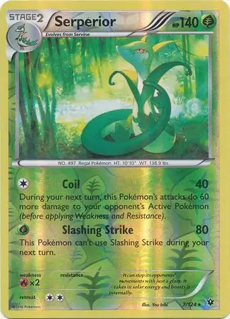 Serperior 7/124 (XY - Fates Collide)  - Reverse Holofoil | Good Games Adelaide SA