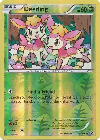 Deerling 8/124 (XY - Fates Collide)  - Reverse Holofoil | Good Games Adelaide SA