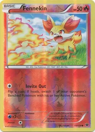 Fennekin 11/124 (XY - Fates Collide)  - Reverse Holofoil | Good Games Adelaide SA