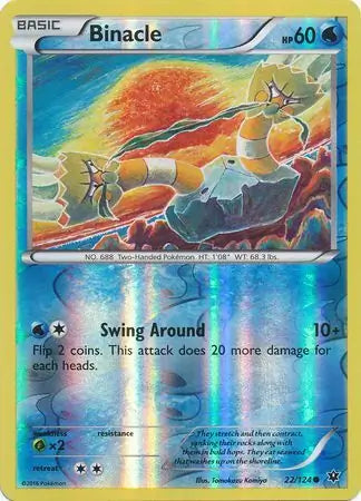 Binacle 22/124 (XY - Fates Collide)  - Reverse Holofoil | Good Games Adelaide SA