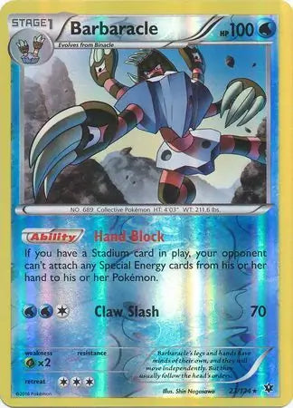 Barbaracle 23/124 (XY - Fates Collide)  - Reverse Holofoil | Good Games Adelaide SA