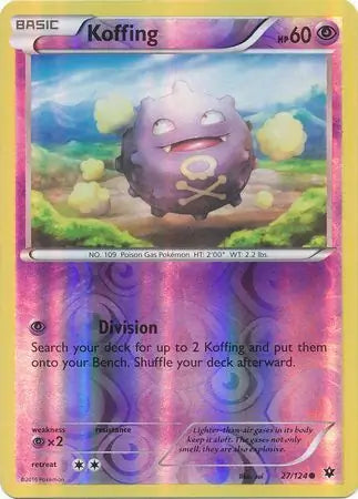 Koffing 27/124 (XY - Fates Collide)  - Reverse Holofoil | Good Games Adelaide SA