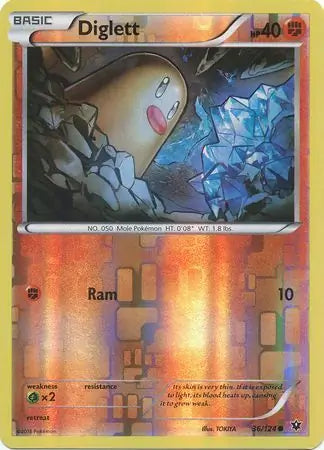 Diglett 36/124 (XY - Fates Collide)  - Reverse Holofoil | Good Games Adelaide SA