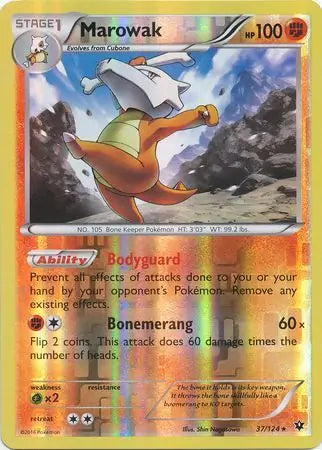 Marowak 37/124 (XY - Fates Collide)  - Reverse Holofoil | Good Games Adelaide SA
