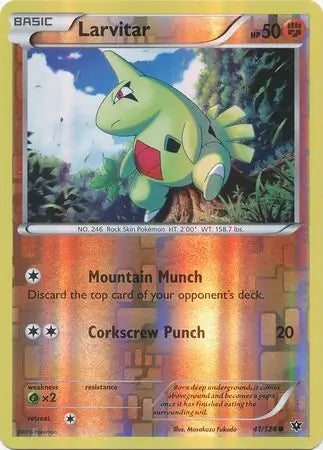 Larvitar 41/124 (XY - Fates Collide)  - Reverse Holofoil | Good Games Adelaide SA