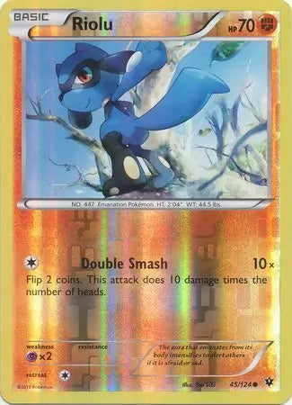Riolu 45/124 (XY - Fates Collide)  - Reverse Holofoil | Good Games Adelaide SA