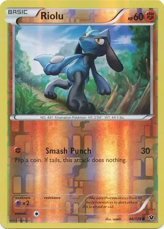 Riolu 46/124 (XY - Fates Collide)  - Reverse Holofoil | Good Games Adelaide SA