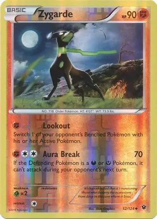 Zygarde 52/124 (XY - Fates Collide)  - Reverse Holofoil | Good Games Adelaide SA
