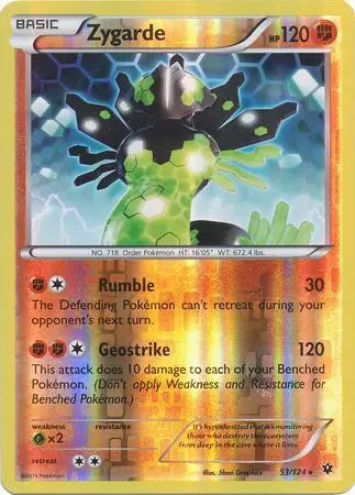 Zygarde 53/124 (XY - Fates Collide)  - Reverse Holofoil | Good Games Adelaide SA