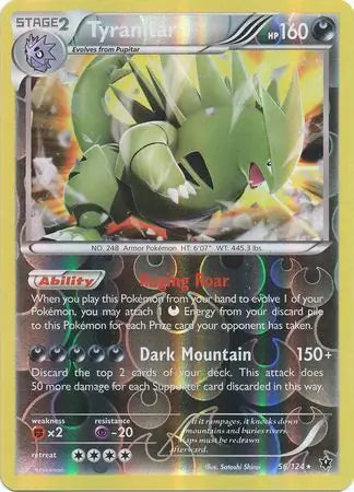 Tyranitar 56/124 (XY - Fates Collide)  - Reverse Holofoil | Good Games Adelaide SA