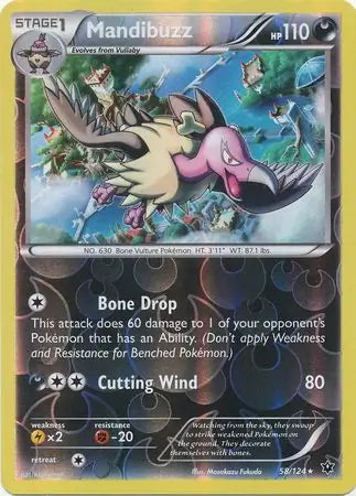 Mandibuzz 58/124 (XY - Fates Collide)  - Reverse Holofoil | Good Games Adelaide SA