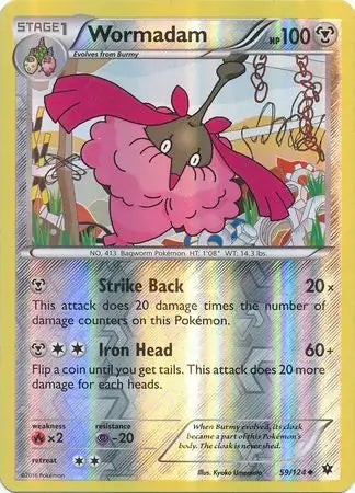Wormadam 59/124 (XY - Fates Collide)  - Reverse Holofoil | Good Games Adelaide SA