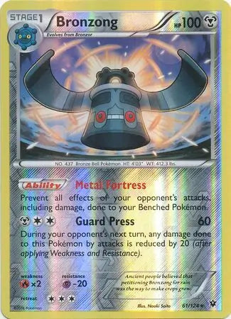 Bronzong 61/124 (XY - Fates Collide)  - Reverse Holofoil | Good Games Adelaide SA