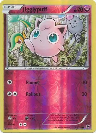 Jigglypuff 65/124 (XY - Fates Collide)  - Reverse Holofoil | Good Games Adelaide SA