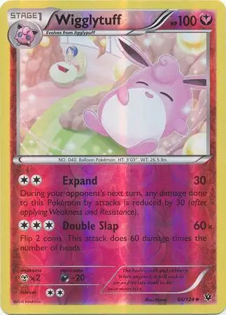 Wigglytuff 66/124 (XY - Fates Collide)  - Reverse Holofoil | Good Games Adelaide SA