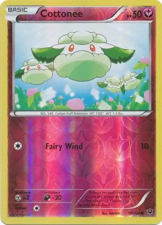 Cottonee 70/124 (XY - Fates Collide)  - Reverse Holofoil | Good Games Adelaide SA