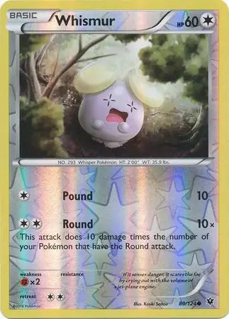 Whismur 80/124 (XY - Fates Collide)  - Reverse Holofoil | Good Games Adelaide SA