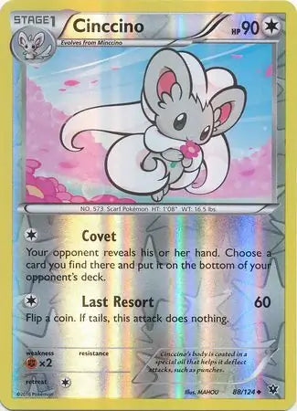 Cinccino 88/124 (XY - Fates Collide)  - Reverse Holofoil | Good Games Adelaide SA