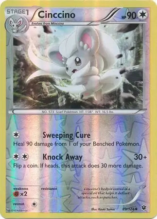 Cinccino 89/124 (XY - Fates Collide)  - Reverse Holofoil | Good Games Adelaide SA
