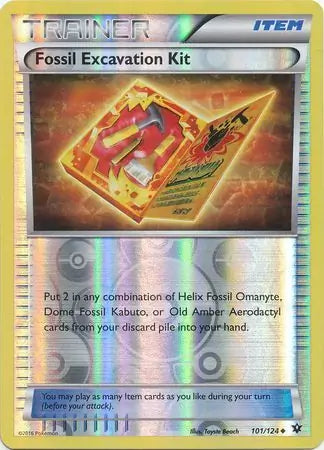 Fossil Excavation Kit 101/124 (XY - Fates Collide)  - Reverse Holofoil | Good Games Adelaide SA