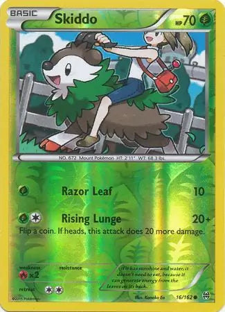 Skiddo 16/162 (XY - BREAKthrough)  - Reverse Holofoil | Good Games Adelaide SA