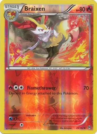Braixen 26/162 (XY - BREAKthrough)  - Reverse Holofoil | Good Games Adelaide SA