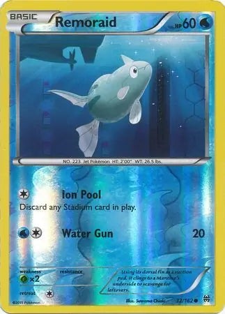 Remoraid 32/162 (XY - BREAKthrough)  - Reverse Holofoil | Good Games Adelaide SA