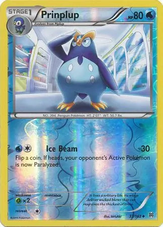 Prinplup 37/162 (XY - BREAKthrough)  - Reverse Holofoil | Good Games Adelaide SA
