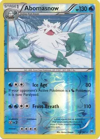 Abomasnow 40/162 (XY - BREAKthrough)  - Reverse Holofoil | Good Games Adelaide SA