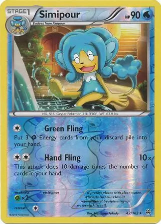 Simipour 42/162 (XY - BREAKthrough)  - Reverse Holofoil | Good Games Adelaide SA